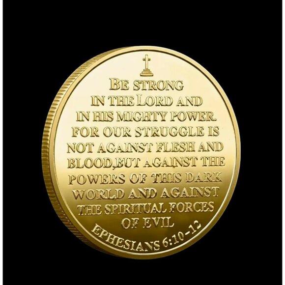 Military "Be Strong in the Lord. "1.57" Military Challenge Coin- Detailed - Picture 3 of 3